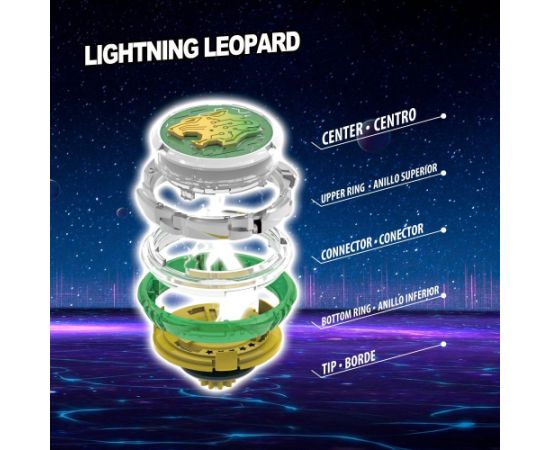 Игра с заводным волчком Infinity NADO расширенный набор Lighting Leopard 5+ CB48090