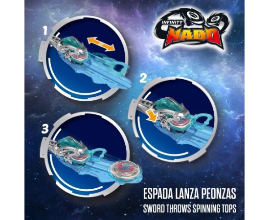 Игра с заводным волчком Infinity NADO расширенный набор Gold Warrior Phoenix Kids 5+ CB48089