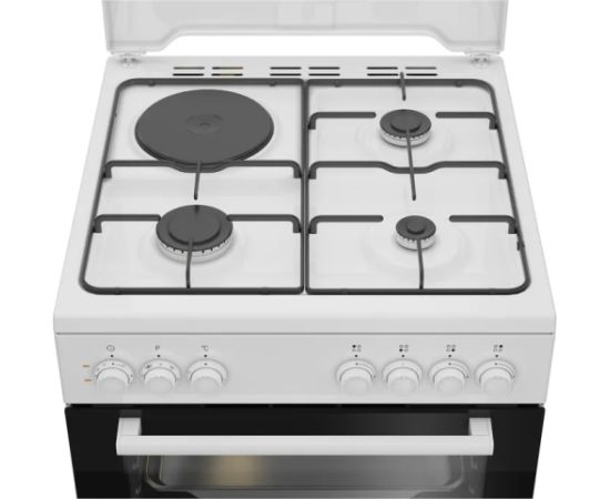 Beko FBE63131WCS Gāzes plīts 60cm Balta