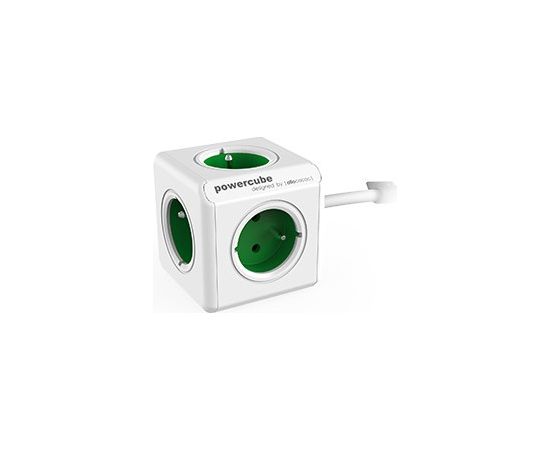 Allocacoc PowerCube Extended Type E power extension 1.5 m 5 AC outlet(s) Indoor Green