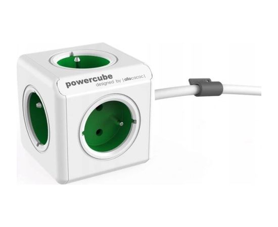 Allocacoc PowerCube Extended Type E power extension 1.5 m 5 AC outlet(s) Indoor Green