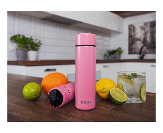 NOVEEN LED Thermal Bottle TB2116 Pink Mat 280 ml