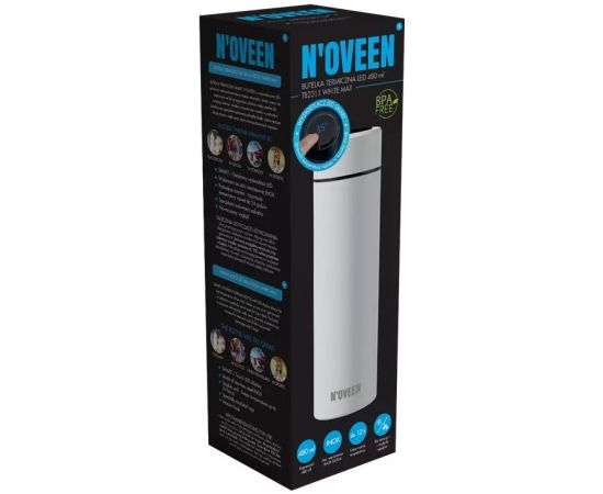 Noveen N'oveen TB2311 Thermal Bottle 450 ml LED White
