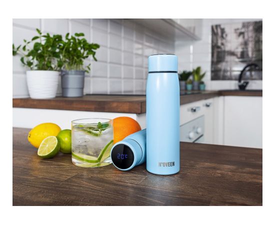 Noveen LED thermal bottle N'oveen TB2217 Light Blue Mat 380 ml Blue