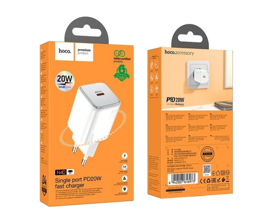 Charger Hoco N40 20W USB-Cwhite