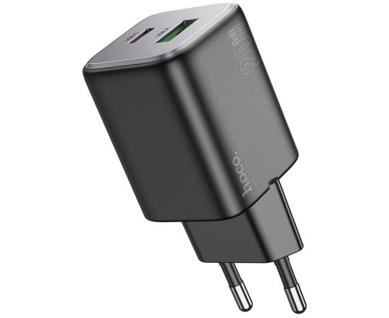 Сетевая зарядка Hoco N41 20W GaN USB-A/USB-C черная