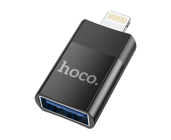 Adapter Hoco UA17 Lightning to USB-A black