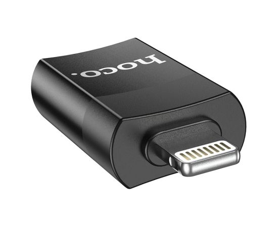 Adapter Hoco UA17 Lightning to USB-A black