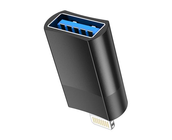 Adapter Hoco UA17 Lightning to USB-A black