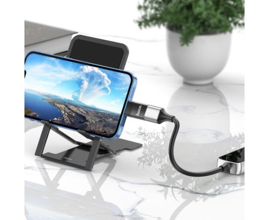 Adapter Hoco UA17 Lightning to USB-A black