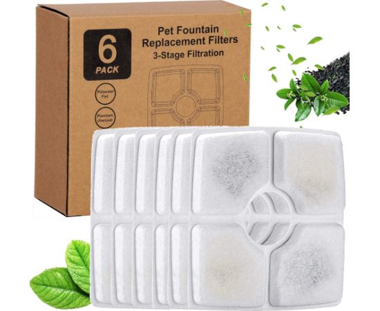 Фильтр для поилки для домашних животных Springos PA0314 6 шт.