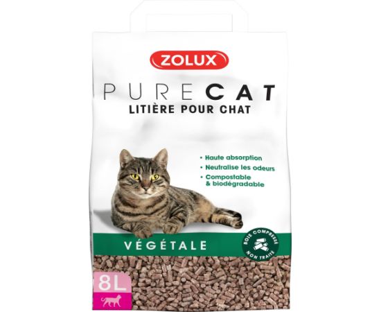 Żwirek dla kota Zolux PureCat Roślinny Bezzapachowy 8 l
