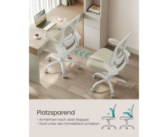 Songmics Krzesło biurowe, siatkowe krzesło biurowe, ergonomiczn