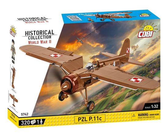 Cobi Historical Collection Samolot PZL P.11c (GXP-862720)