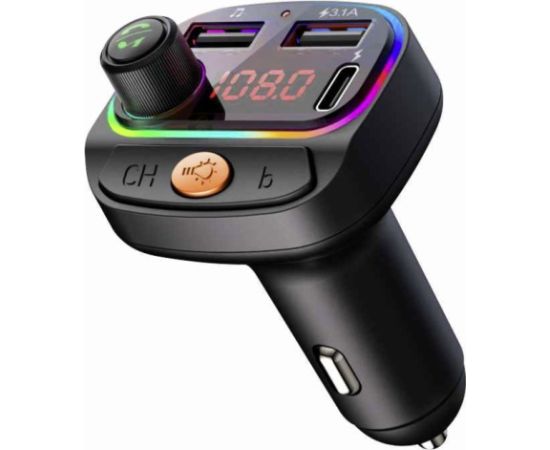 Swissten RGB Bluetooth FM Transmitteris 2x USB / USB-C