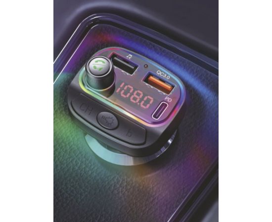 Swissten RGB Bluetooth FM Transmitteris 2x USB / USB-C