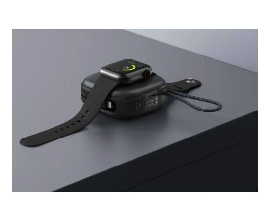Swissten Power Bank Voltbox MagGO ar iebūvētiem Vadiem / Magsafe / Apple Watch Ārējas Uzlādes Baterija 10000 mAh