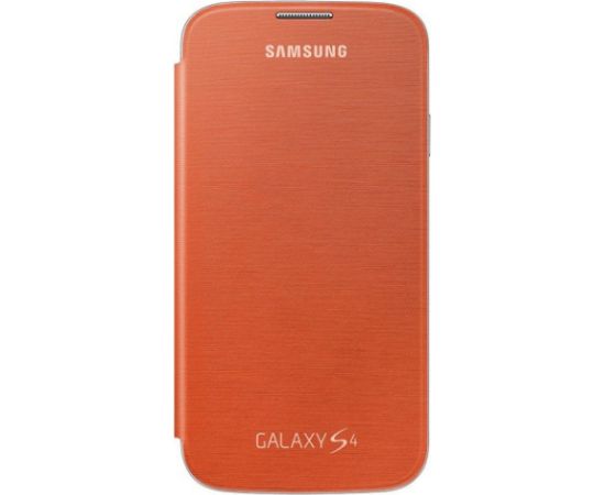 Samsung Flip EF-FI950BOEGWW Oriģināls grāmatveida maks priekš Samsung Galaxy I9500 S4 oranžs