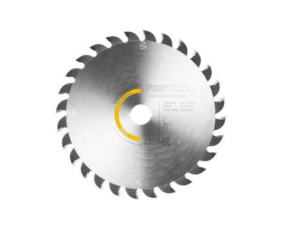 Griešanas disks Festool 205764; 168x20 mm; Z28