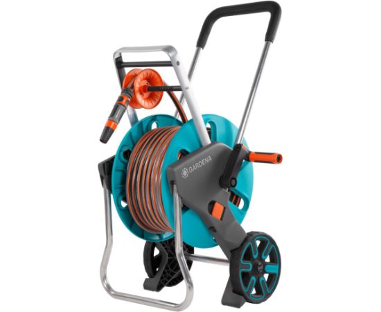 Laistīšanas šļaukas ratiņi Gardena AquaRoll M Easy; 30 m; 13 mm; ar laistīšanas šļūteni