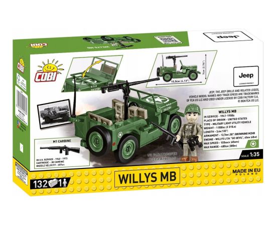 Cobi Klocki Willys MB 132 elementy