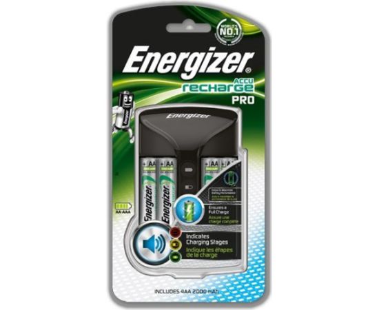 BATERIJU LĀDĒTĀJS Energizer pro (639837) 4 x AA