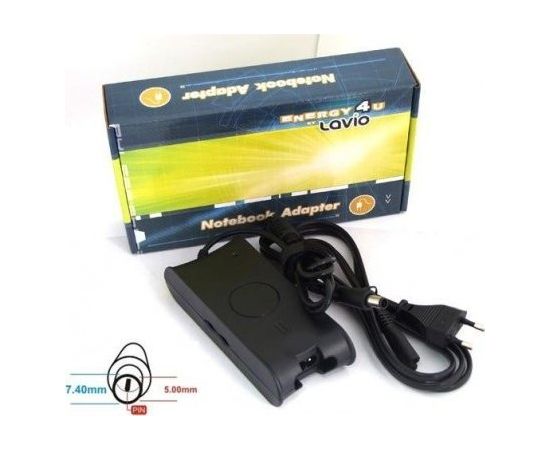 LĀDĒTĀJS Energy4U PA04 19.5V / 3.34A (7.4x5.0mm + PIN) 65W, Dell