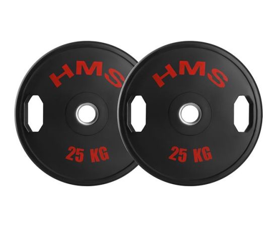 Svaru diski TOG25 RUBBERIZING OLIMPIC PLATE 2 x 25 KG HMS