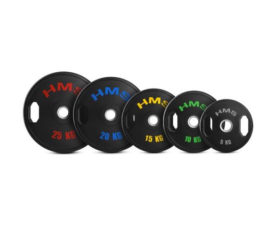 Svaru diski TOG05 RUBBERIZING OLYMPIC PLATE 2 x 5 KG HMS