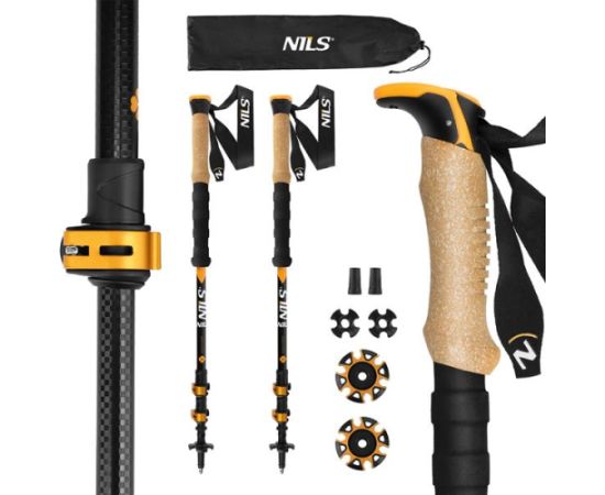 Nils TK8605 – izturīgas 7075 alumīnija pārgājienu nūjas