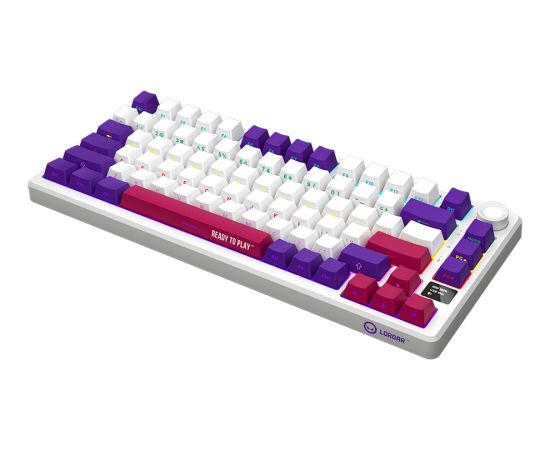LORGAR KBP7075W, Wireless 75% Mechanical Gaming Keyboard Pro, White, EN layout