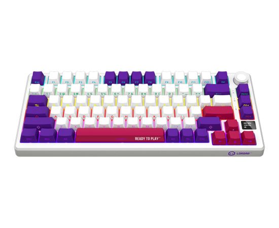 LORGAR KBP7075W, Wireless 75% Mechanical Gaming Keyboard Pro, White, EN layout