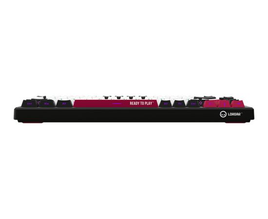 LORGAR KBP7075W, Wireless 75% Mechanical Gaming Keyboard Pro, Black/red, EN layout