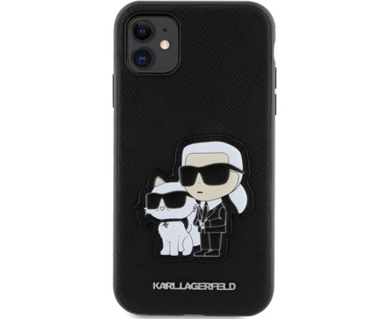 Karl Lagerfeld PU Saffiano Karl and Choupette NFT maciņš iPhone 11 melns