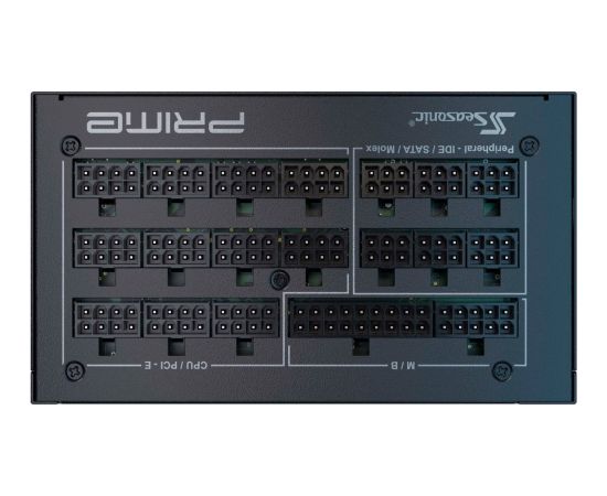 Seasonic PRIME TX-1600, PC power supply (black, 2x 12VHPWR, 6x PCIe, cable management, 1600 watts)