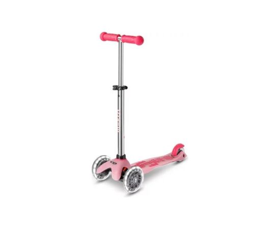 Mini Micro Deluxe Glow LED Plus Frosty Pink scooter