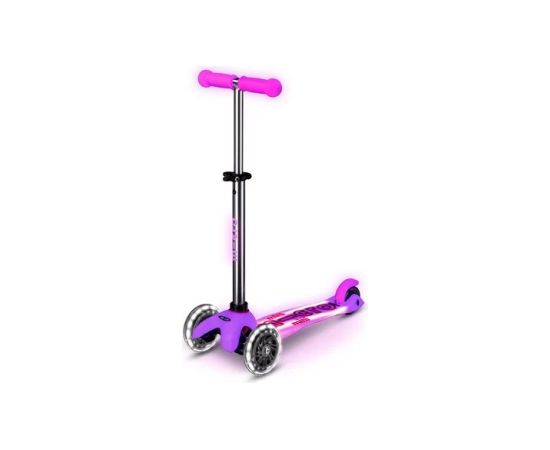 Mini Micro Deluxe Glow LED Plus Frosty Pink scooter
