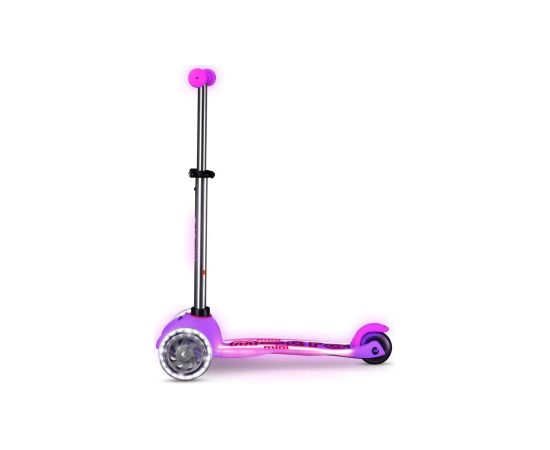Mini Micro Deluxe Glow LED Plus Frosty Pink scooter