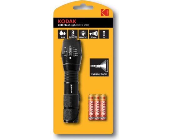 Kodak Ultra 290 Black Hand flashlight LED Фонари