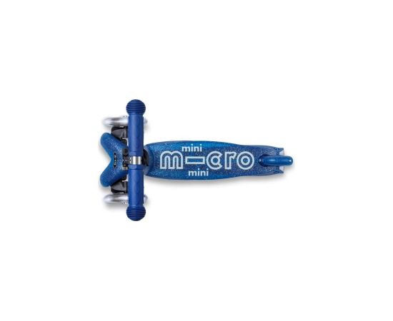 Mini Micro Deluxe Galaxy Glitter LED Navy Blue scooter