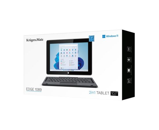 Kruger&matz Krüger&Matz KM1089 tablet 8 GB DDR3 256 GB Intel® Celeron® N4020, Dual Core 25,6 cm (10.1") Wi-Fi 5 (802.11ac) Win 11 PRO