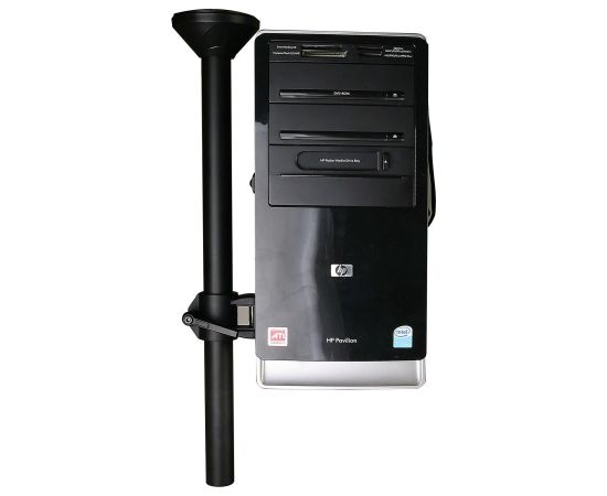 Techly ICA-CS 63 CPU holder Desk-mounted CPU holder Black