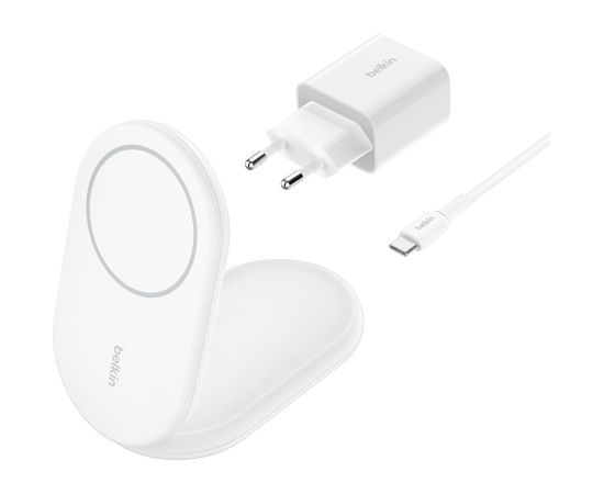 Belkin BoostCharge Headphones, Smartphone White USB Wireless charging Fast charging Indoor