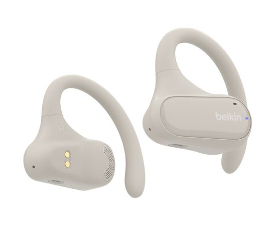 Belkin SoundForm ClearFit Headset True Wireless Stereo (TWS) Ear-hook Calls/Music/Sport/Everyday Bluetooth Sand