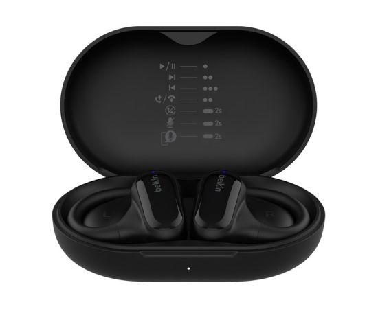 Belkin SoundForm ClearFit Headset True Wireless Stereo (TWS) Ear-hook Calls/Music/Sport/Everyday Bluetooth Black