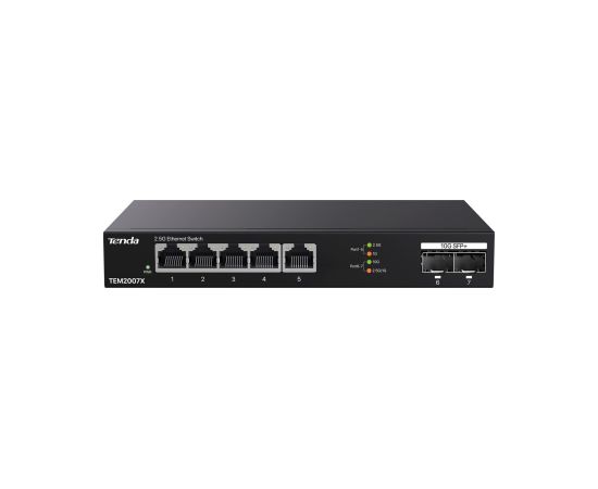 Tenda TEM2007X network switch 2.5G Ethernet (100/1000/2500) Desktop Black