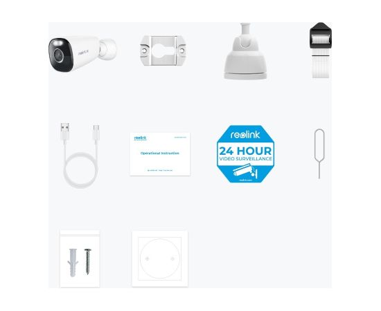 Reolink Argus Series B360 - 4K Outdoor Battery Wi-Fi Camera, Smart Detection, Easy & Flexible Installation