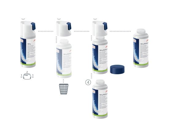 JURA Milk system cleaner (mini tabs) 180 g refillable bottle
