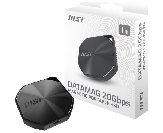 MSI DATAMAG 20GBPS 2TB external solid state drive USB Type-C USB 3.2 Gen 2x2 Black
