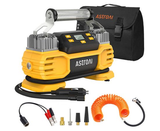 Dua AstroAI AIRUN T2 160 PSI heavy-duty tire compressor